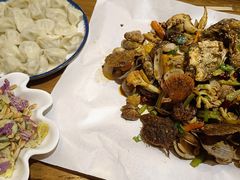 -东来菜馆•手抓海鲜家常菜•海鲜锅贴(鸽子窝店)