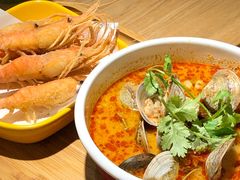 香辣哈哈（花甲）-星椰叻沙·椰浆鲜虾面(江南西店)
