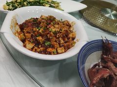 坝上白蘑小葱炒野鸡蛋-乔家满族八大碗(流水沟店)