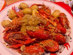金汤蒜蓉龙虾-四禧精酿铜锅涮肉·烧烤工场(大明湖店)