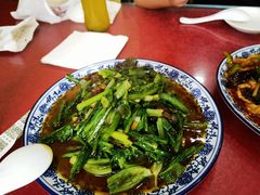 豆豉鲮鱼油麦菜-北大地皖峰饭馆