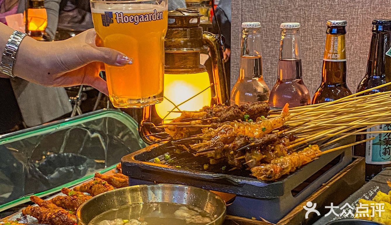 成都‼️露营风公路酒吧🏕️街边喝酒吃烧烤巨巨爽