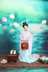 -后宫·古装汉服京剧儿童亲子全家福摄影