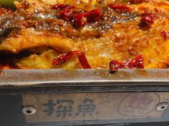 重庆豆花烤鱼-探鱼·鲜青椒爽麻烤鱼(银泰城店)