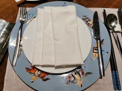 餐具摆设-中國藍-梁子庚餐廳