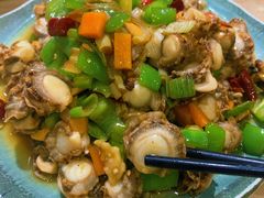 葱爆威海扇贝-威海渔村(静安旗舰店)