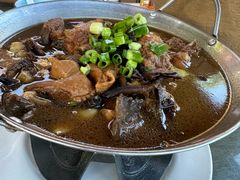 野山菌炖柴鸡-百花人家(清水田园店)