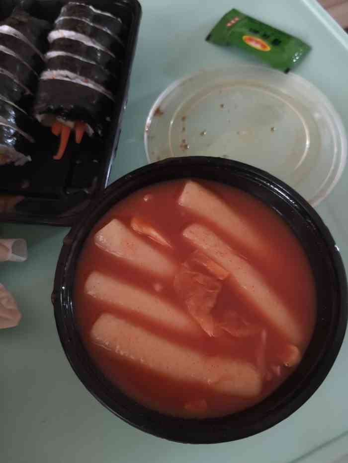 朝鲜风味-"周六中午懒得做饭,订的外卖,一份肉松紫菜.