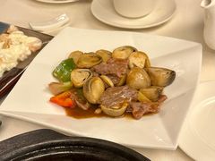鲜菇蒜片炒牛肉-顺德新世界酒店·华美轩餐厅