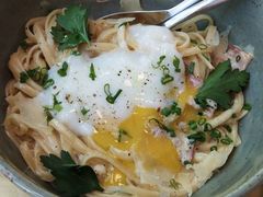 培根蛋酱意大利细面配低温蛋-EN SPACE恩空间