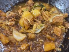 -粘豆包柴火铁锅炖