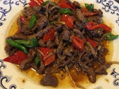 炒野猪肉-仙店农庄(湖景农庄餐厅)