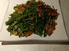 韭菜炒河虾仔-秋色客家菜(流塘店)