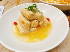 鸡汁荠菜百叶包-玫瑰厅上海菜(兴国路店)