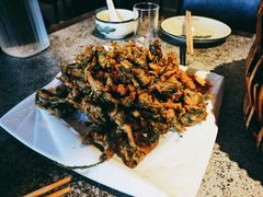 炸花椒芽儿-华盛园卷子王农家菜水库鱼