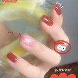 美甲里封着💅湖水中的落日红霞伴着金色夕阳的闪亮