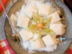 手工牛奶椰子冻-旺角茶餐厅