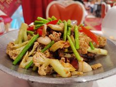 干锅老腊肉花菜-好福记饭店(红梅公园店)