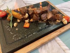 田园澳洲骰子牛肉-蜜桃花开·中西融合菜E&W(南长街店)