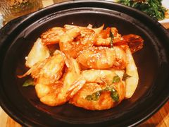 九层塔三杯焗大明虾-宴南庭·闽味私房菜