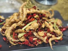 干煸鱿鱼须-大眼锅贴水饺(河东店)