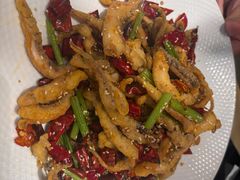 干煸鱿鱼须-大铁勺新津菜(熙悦汇店)
