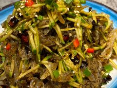 凉拌鱼皮-华盛园卷子王农家菜水库鱼