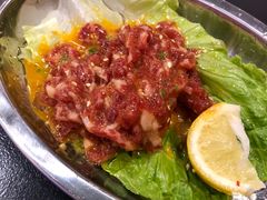 凉拌生牛肉-大阪烧肉BAKA一代(十亩地店)