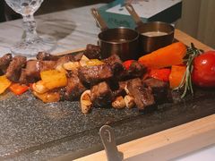 田园澳洲骰子牛肉-蜜桃花开·中西融合菜E&W(南长街店)