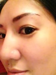 刚刚做好的飘眉，期待更自然的效果-平萍纹绣韩式半永久定妆
