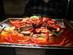 毛血旺烤鱼-探鱼·鲜青椒爽麻烤鱼(番禺万达店)