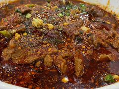 水煮肉片-雨田饭店