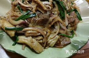 Fish and Pork Fried Rice Noodles