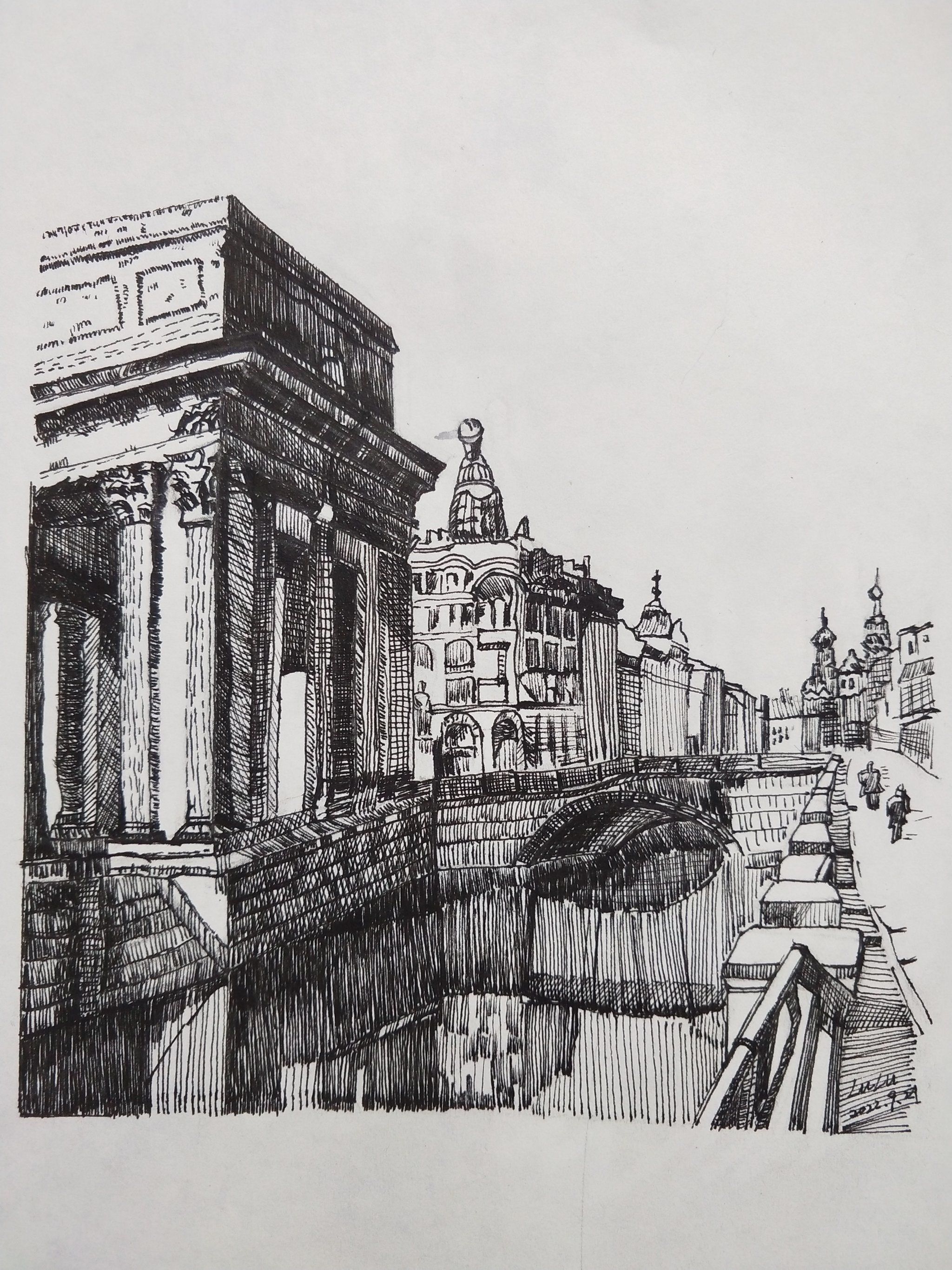 老师说我透视感还得加强[奋斗],一开始黑白灰也分的一般般,画了2张