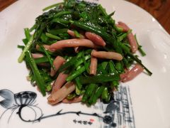韭菜炒海肠-东来菜馆•手抓海鲜家常菜•海鲜锅贴(鸽子窝店)