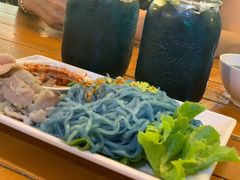 -蝶豆花蓝面条