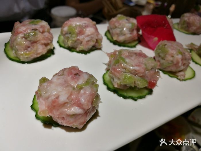 锅首老火锅(明瓦廊店)贡菜猪肉丸图片 第2张