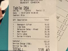 账单-关夫人餐厅(阳光广场店)