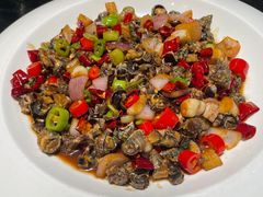 爆炒辣螺肉-健眺小海鲜(临海后山店)