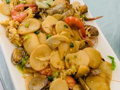 海鲜炒年糕-金海湾海鲜排档(朱家尖店)