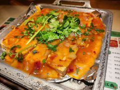 铁板包浆豆腐-绿茶餐厅(西单老佛爷店)