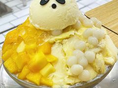 榴莲芒果雪花冰-豆豆冰室·地道招牌椰子冻(大良店)