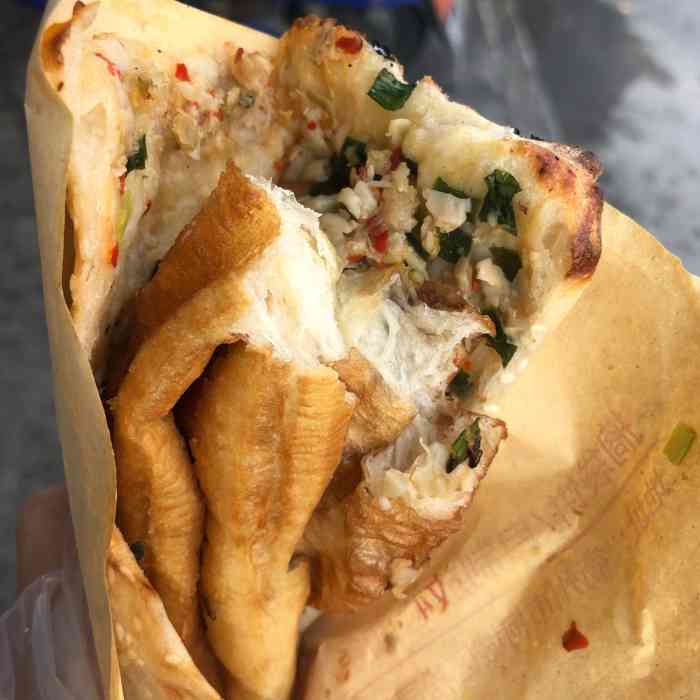 衢州松园搁袋饼(衢州店)-"93【松园搁袋饼】 「搁袋饼夹油条」长.