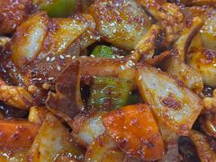 辣炒鱿鱼-贤花饭店(城阳店)