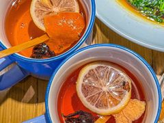 洛神花陈皮茶-蜜桃餐厅·伴山(绿宝广场店)