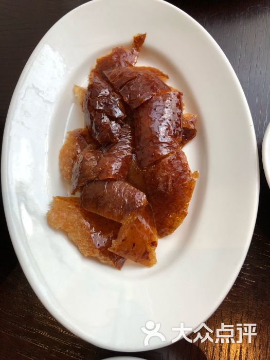 外滩茂悦大酒店·新大陆-纯烤鸭皮-菜-纯烤鸭皮图片-上海美食-大众点