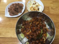 炸酱干拌面-上汤土豆面