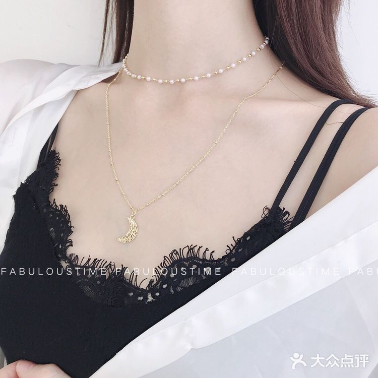 双层月亮项链🌙
