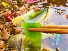 青花椒油麦菜-有红鸡毛店·川菜(建设路店)