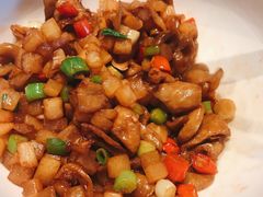 酸萝卜炒肥肠-君庭中餐馆(湘江豪生店)